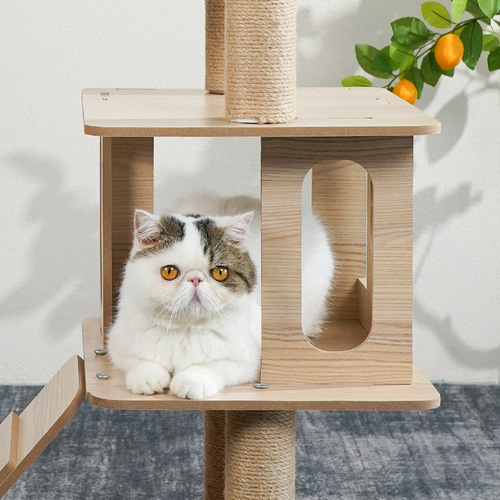 Cat tree cat bed cat house integrated cat stand space-saving cat scratching post cat perch cat villa large cat scratching board