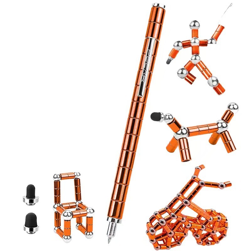 百変磁気ペン減圧玩具アマゾン爆型金属ペン磁気吸引ペン懸濁解凍fidge t pen|undefined