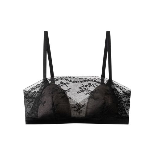 Bralette with Small Ears, Yinsihan No Underwire, Ultra-Thin, Anti-Slip, Comfortable Lace, Breathable Bralette for Women in Summer