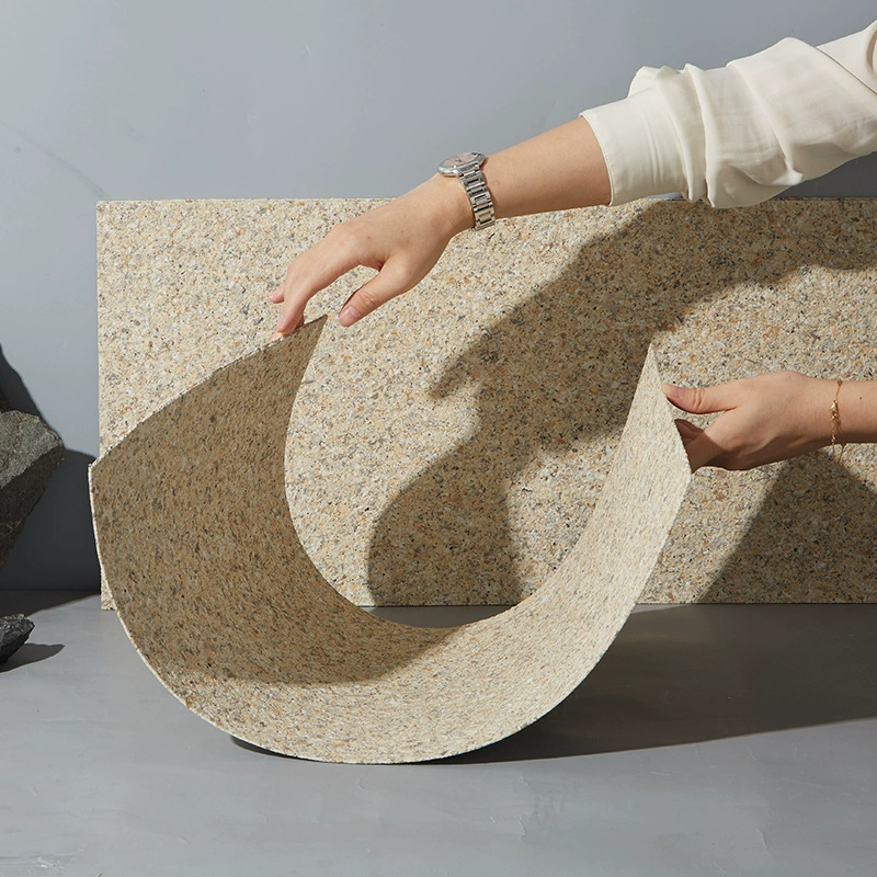MCM rock slab soft porcelain large slab soft cave stone banmo stone antique brick culture stone soft twine rope stone rammed earth slab exterior wall tiles