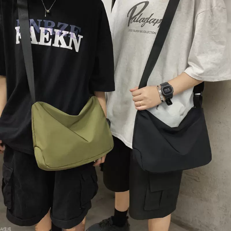 工装包斜挎包饺子包书包机能大学生大容量休闲单肩包男背包女包包