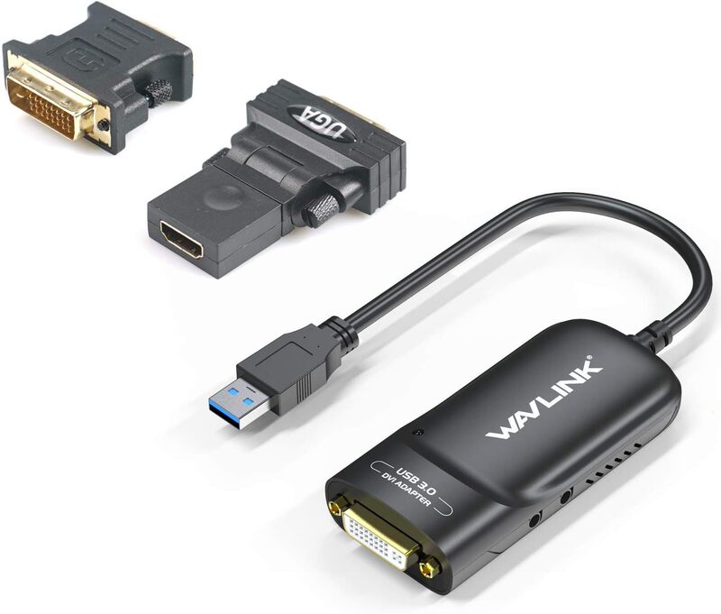 WAVLINK with Audio Port USB 3.0 to DVI/VGA Universal Video Graphic Adapter