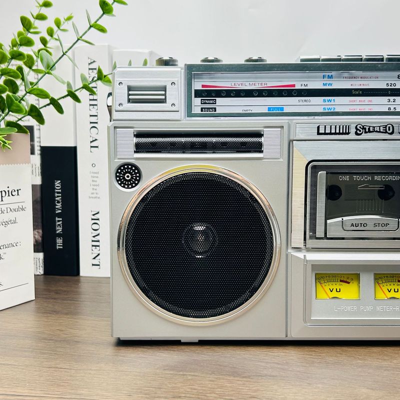 レトロノスタルジックなレコーダーテープマシン 80年代の昔ながらのノスタルジックなステレオレコーダー重低音Bluetoothオーディオ|undefined