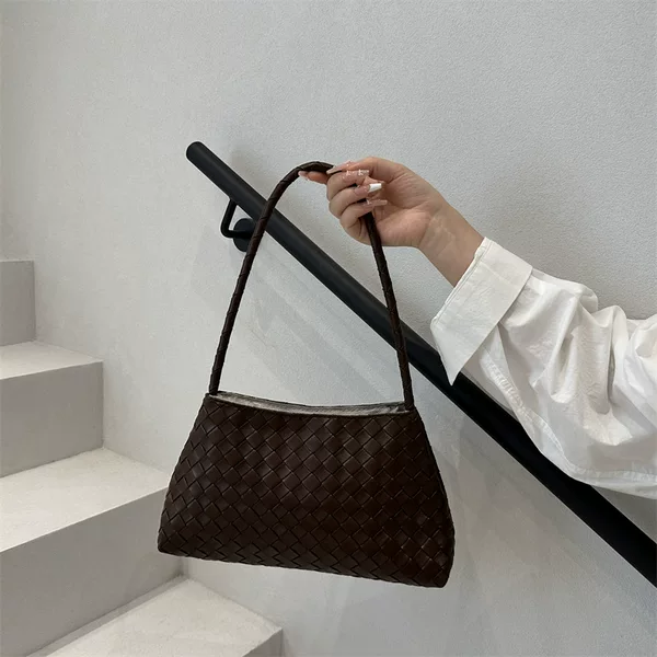 High-End Handmade Woven Underarm Bag, Basket-Style Baguette Shoulder Bag, 2026 Summer New Versatile Commuter Handbag