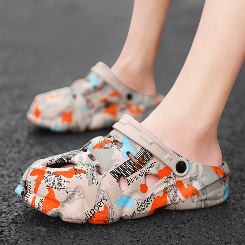 Sandali estivi casual da uomo in EVA di alta qualità, comodi, con suola spessa e antiscivolo, adatti per l'uso esterno, alla moda._voghion.com