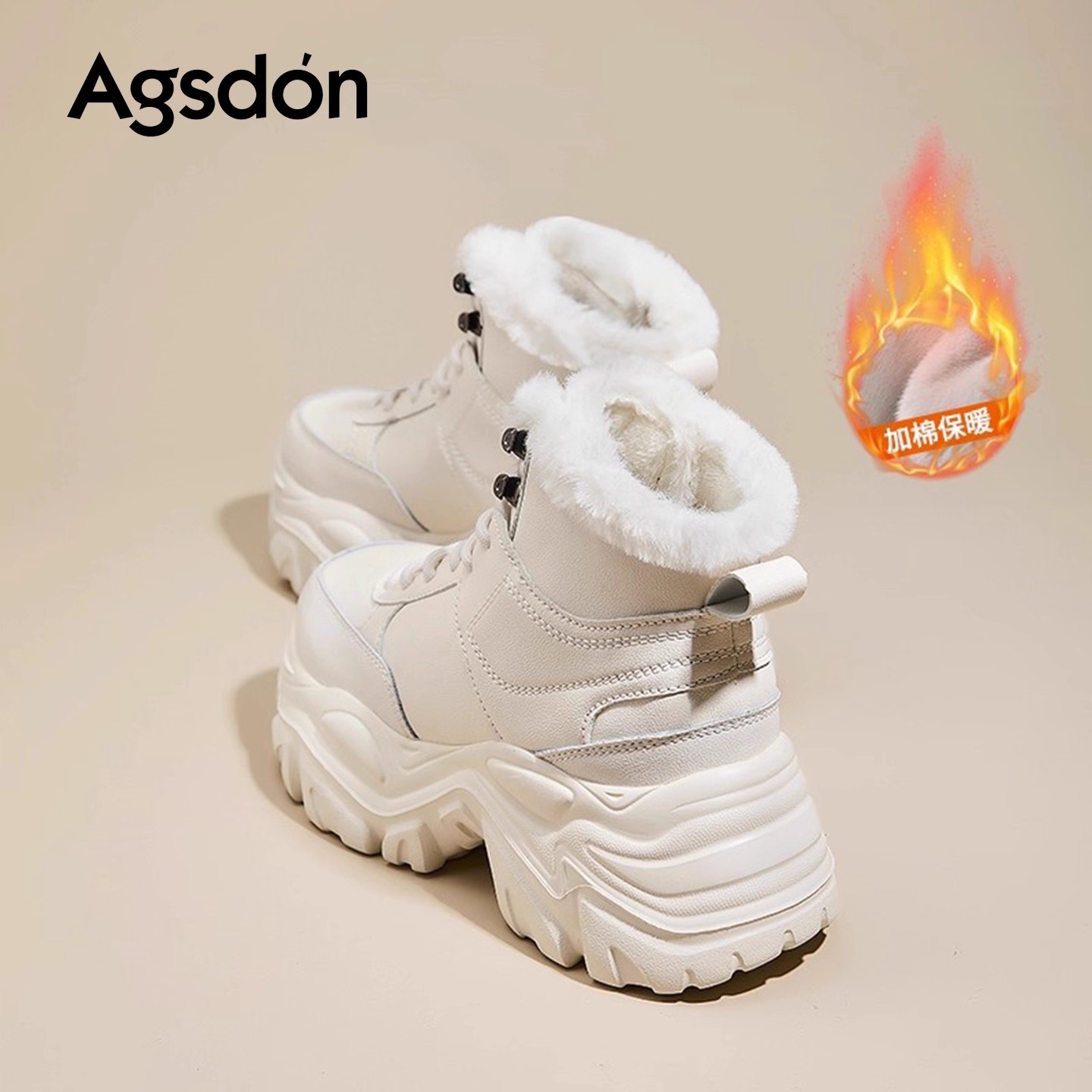 Zapatos antiguos Dengjia de terciopelo de alto nivel para mujeres 2025, nuevos zapatos de invierno de algodón de nieve casuales.