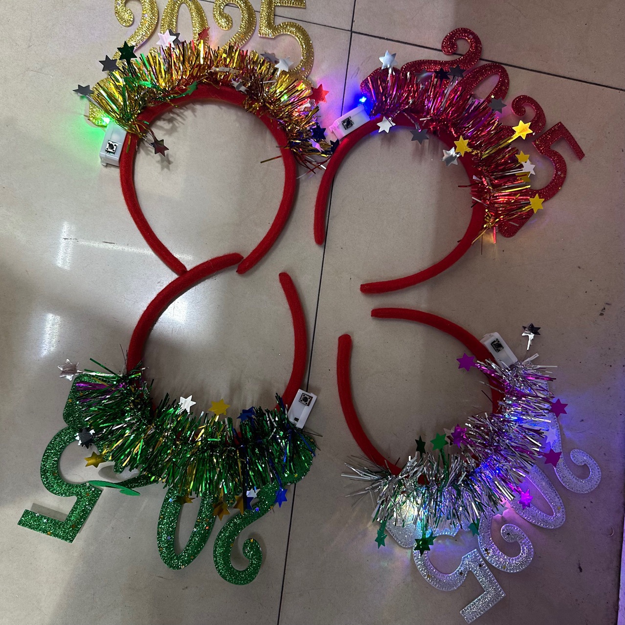 2025 Christmas luminous headband head reed New Year Christmas party decoration head reed carnival party supplies_voghion.com
