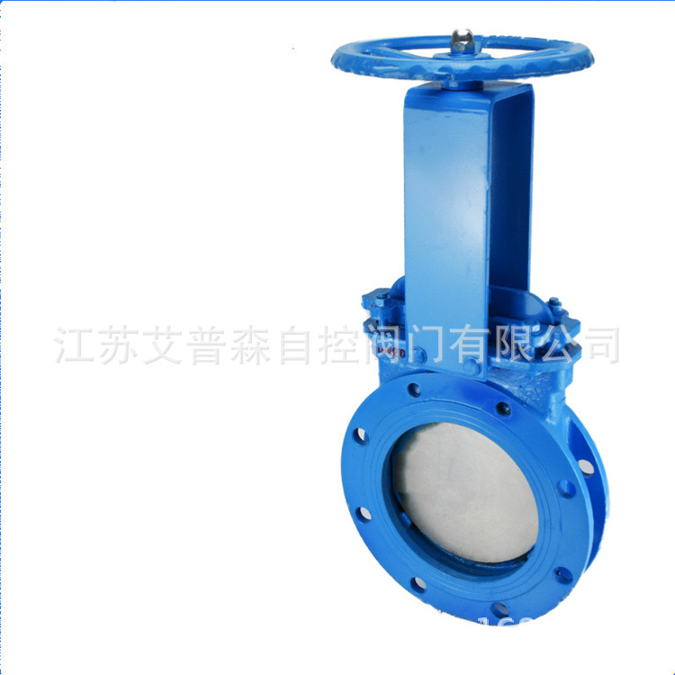 X-16 PZ73F- H-手动式铸钢对夹明杆刀型闸阀闸阀艾普森法兰碳钢DN