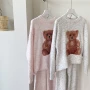 加厚外穿套头彩点家居服