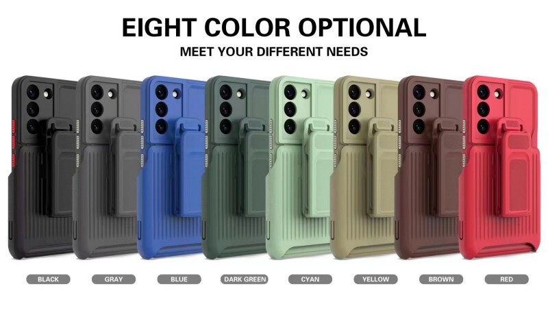 For Samsung S23 mobile phone case explorer with back clip anti-fall case 2-in -1 mobile phone case S23 PLUS Utra
