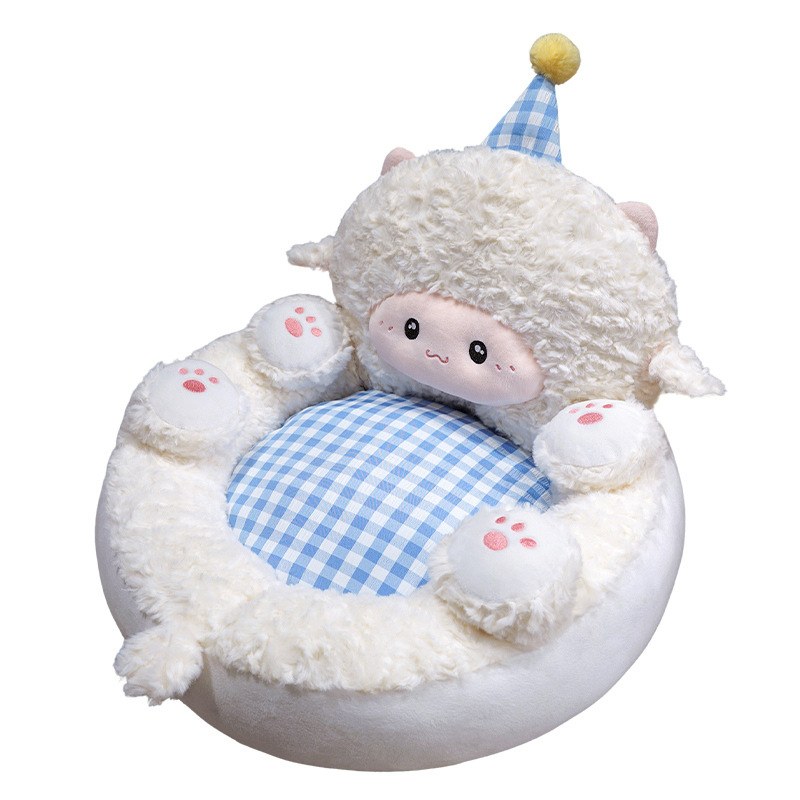 Sofá perezoso tatami caricatura cordero asiento casero ventana flotante dormitorio asiento para niños en un muelle