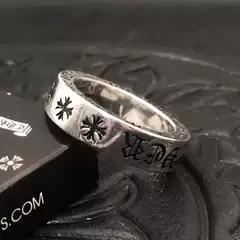Trendy Unisex Matching Rings for Couples 6MM Eternal FOREVER Crossbar Thai Silver Vintage Retro Premium Minimalist