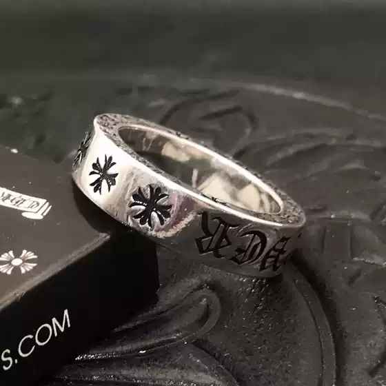 Trendy Unisex Matching Rings for Couples 6MM Eternal FOREVER Crossbar Thai Silver Vintage Retro Premium Minimalist