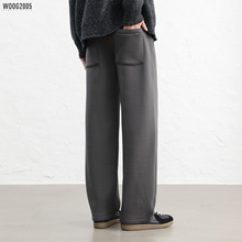 加绒加厚松紧腰弹力休闲卫裤男2025冬季新款宽松保暖运动直筒长裤