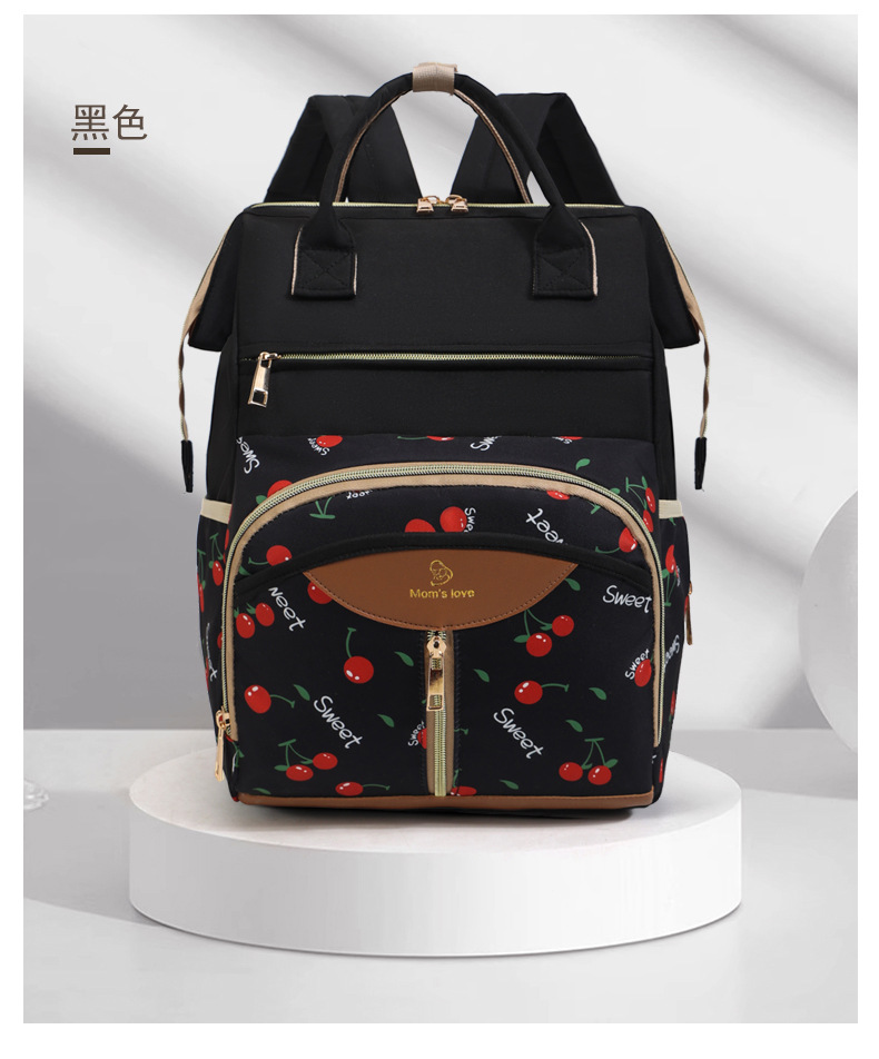 Mother and baby bag, maternity bag, large-capacity convenient mommy bag, new style, with an opening at the back to hold a baby bottle, multi-compartment maternity bag undefined