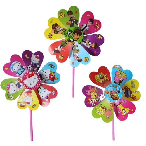 Cartoon Windmill Kindergarten Children's Activity Small Prizes Hand-Pushed Small Gift Stalls Wholesale Children's Toys