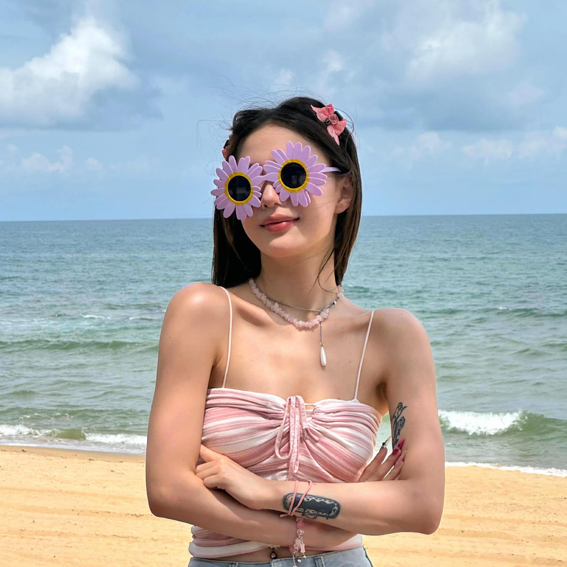 Gafas de Fiesta con Temática Hawaiana, ABS, Divertido, Decorativo, para Fiestas en la Playa y Festivales de Música
