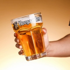 ベルギー福佳白ビールカップ創意グラス超巨大精醸造ビールカップ個性六角カップネット赤大サイズ