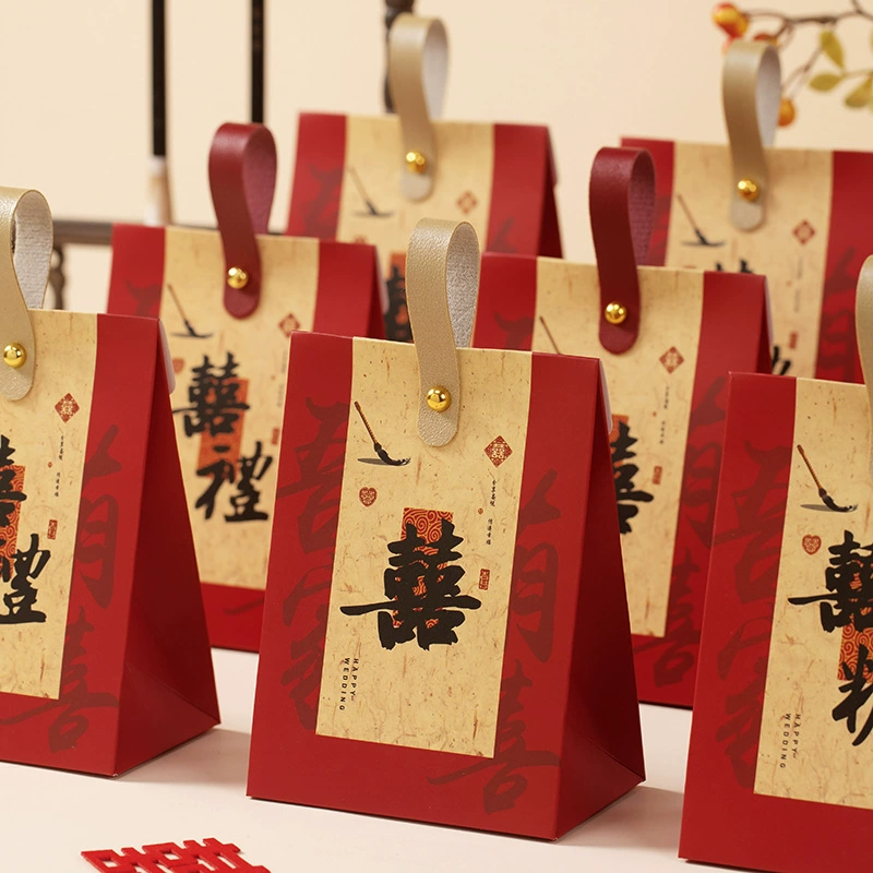 Новинка 2025 года, элитная свадебная коробка для конфет в стиле шинуазри, свадебный наряд для помолвки, свадебный мешок для конфет, подарочная коробка, упаковочная коробка