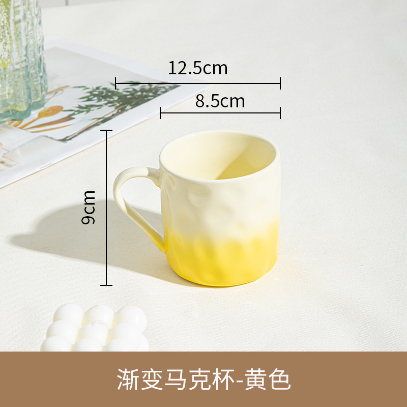 Gran valor facial crema de viento gradiente taza de marca pareja niñas taza de agua roja en línea taza de agua de cerámica de restaurante de hotel