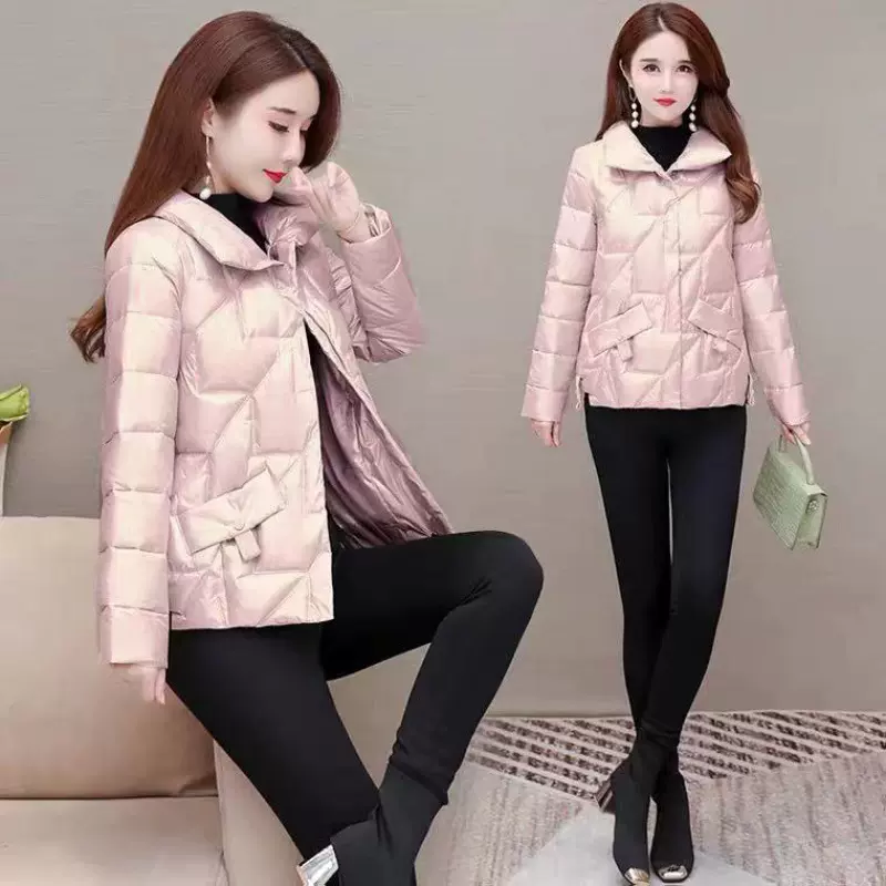 2025冬季棉衣女短款韩版免洗亮面宽松面包服显瘦保暖棉袄外套棉服