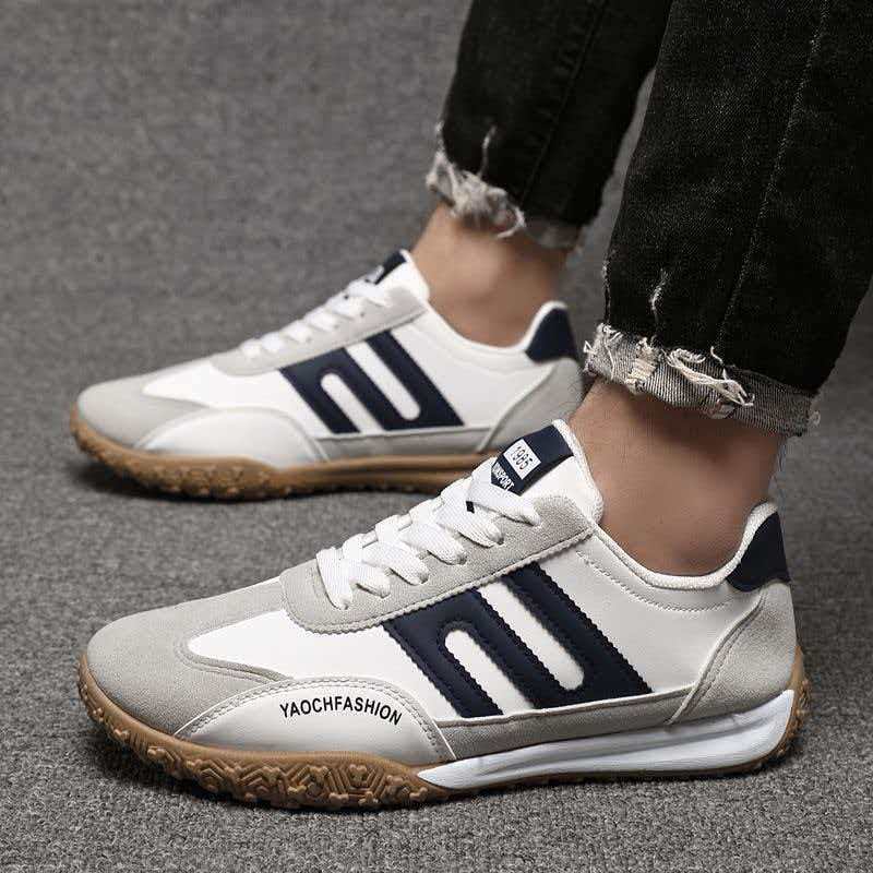 2025秋冬季新款男士休闲鞋德训男款潮流网鞋子男运动鞋潮鞋软底