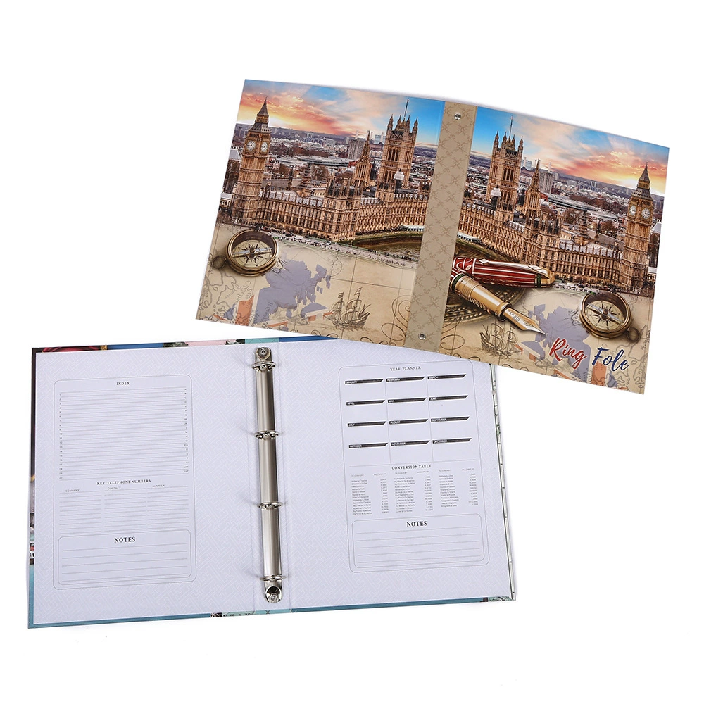 Exotic scenery folder a4 loose-leaf paper two-hole, three-hole, four-hole folder office organizing file folder