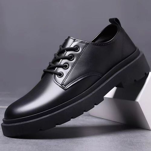 Business small leather shoes for men, casual shoes with British style, work-style shoes, cross-border new style, versatile lace-up shoes for men, business shoes for weddings