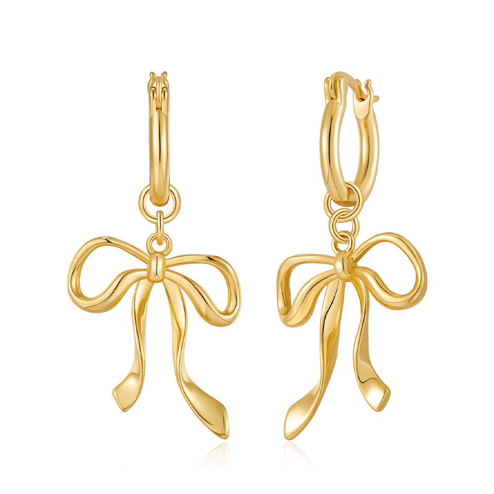 fashion-european-and-american-style-copper-plated-real-gold-niche-bow-design-earrings-light-luxury-high-end-sense-atmospheric-ins-style-earrings