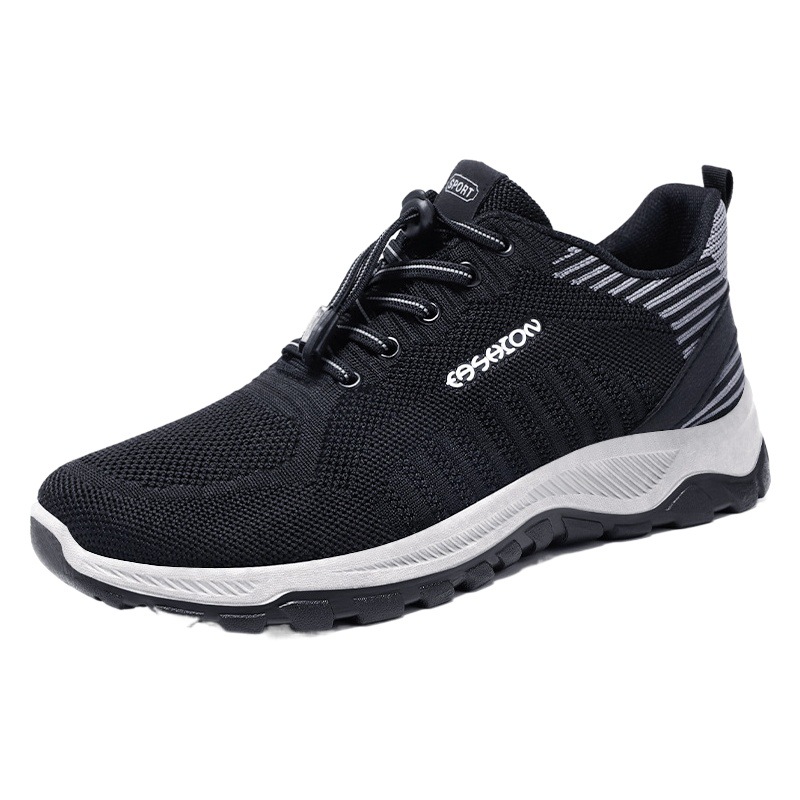 Zapatos para caminar para hombre, zapatos versátiles, zapatos deportivos de tejido Flyknit, zapatos de malla transpirable, zapatos para hombre que no dejan olor, zapatos para correr para parejas