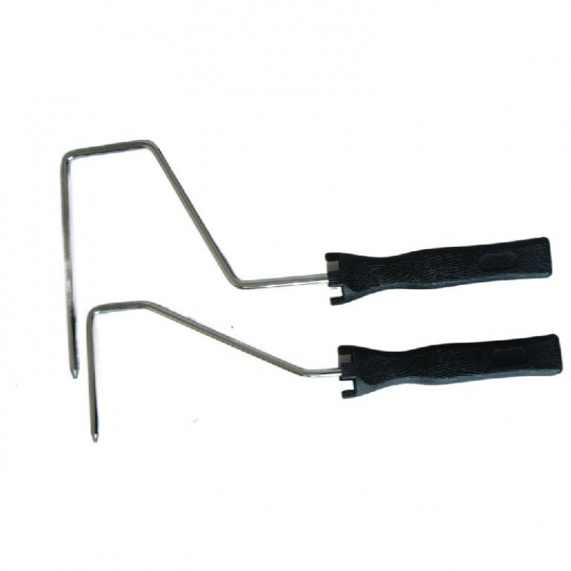 Mango de cepillo de rodillo de pintura japonesa de 4 pulgadas y 9 pulgadas, soporte de cepillo de rodillo de rosca, manija de rodillo de acero engrosado de 7mm