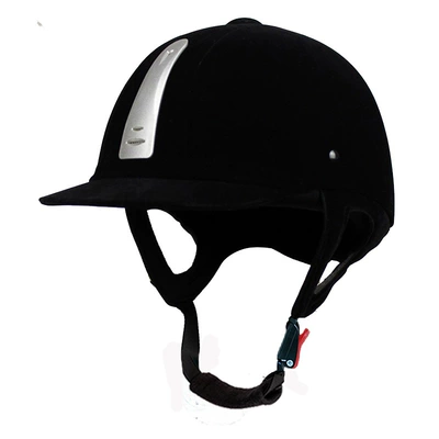 Equestrian Helmet Riding Velvet Summer Helmet Horse Racing Helmet Men's and Women's Four-Season Outdoor Protective Helmet Equestrian Supplies Riding Hat