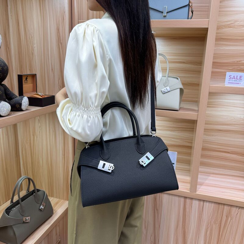 Genuine Leather Women's Bag, First-Layer Cowhide Bag, Women's Crossbody Bag, High-End Feel, 2025 New Model, Niche Style Bucket Bag, Light Luxury