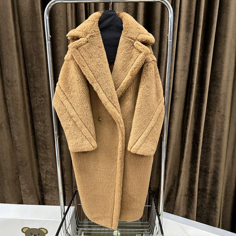 Teddy Bear Coat 2026 Mid-Length Fur Coat Winter Women's Teddy Loose Wool Coat Warm