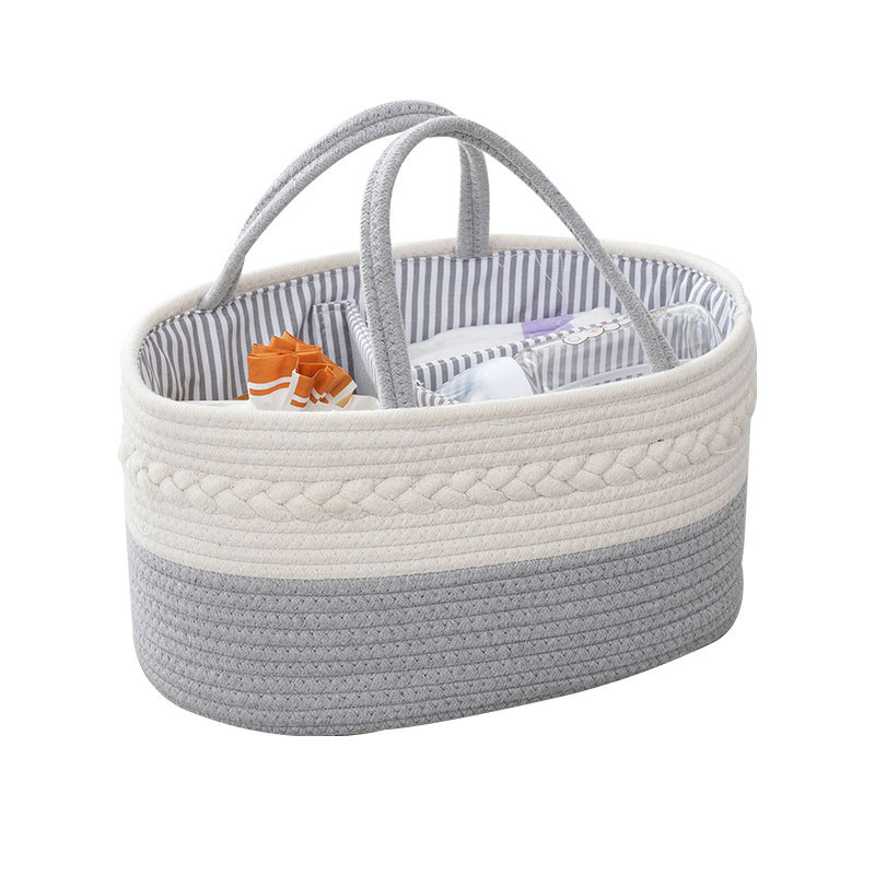 Cesta de almacenamiento de artículos para bebés personalizados Cesta de almacenamiento de botellas de leche pañales impermeables Cesta de almacenamiento de artículos para madres y bebés