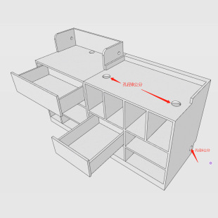 Cashier Shop Front Desk Combination Cashier