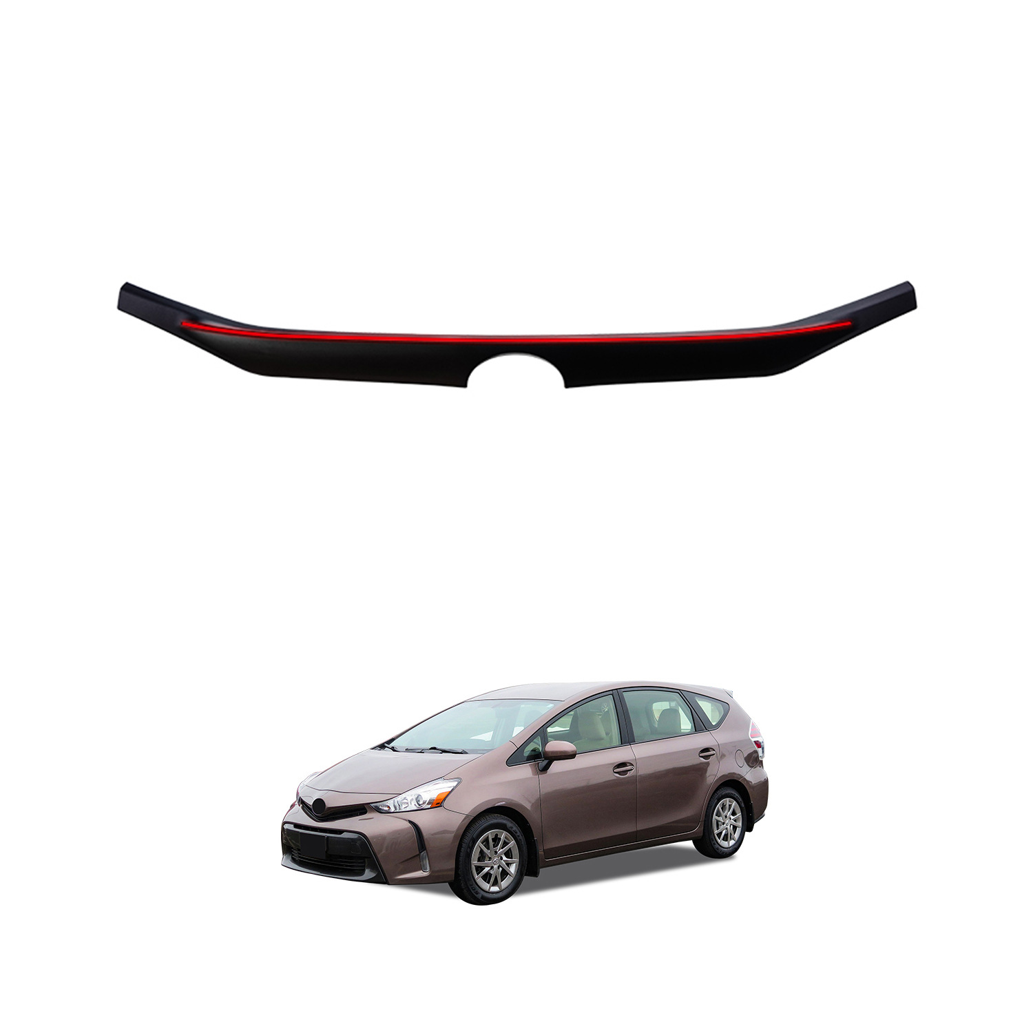 TXR para Toyota Prius Prius modificado alerón trasero central alerón trasero accesorios especiales para automóviles