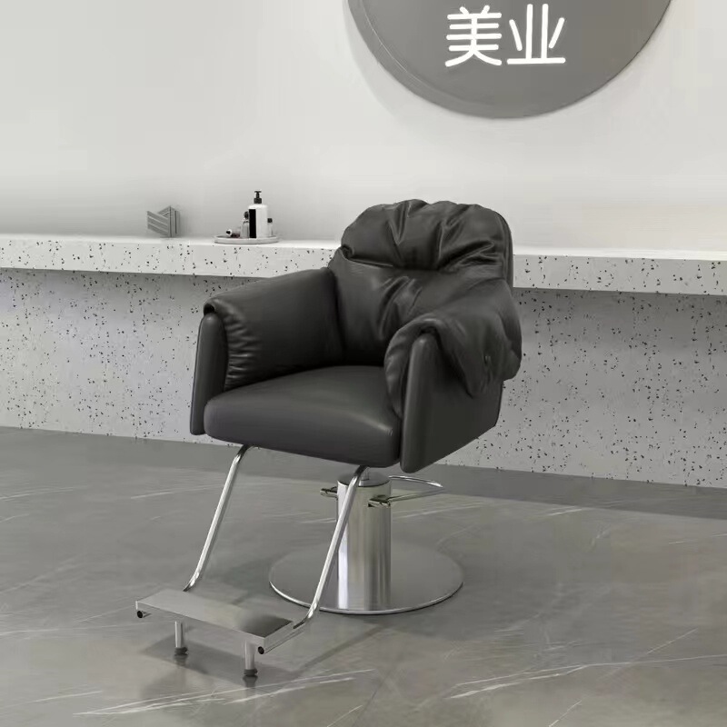 美容室椅子理髪椅子ネット赤ヘアサロン専用高級理髪店シート理髪椅子ステンレス美容椅子|undefined