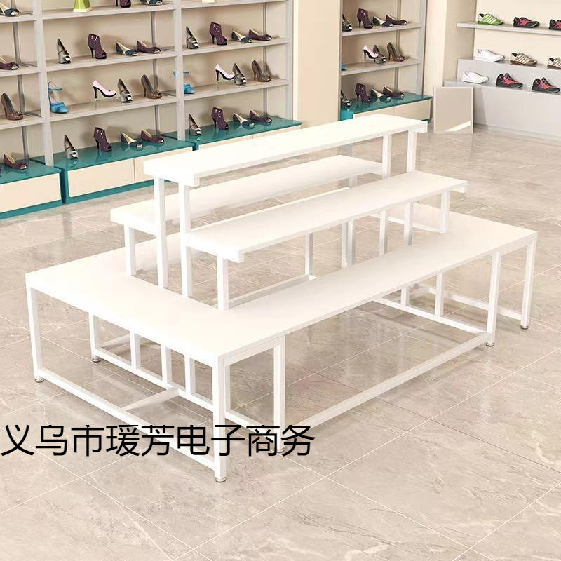 鞋店中岛展示台商场包包展示架鞋架流水台花店鞋货架陈列架置物架