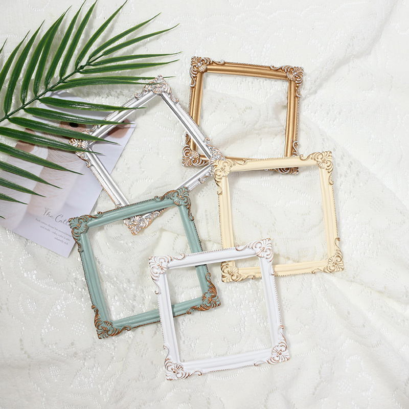 ins European-style Photo Frame Ornaments Retro Nail Art Display Frame Internet Celebrity Ornaments Gumei Still Life Photography Props ins European-style Photo Frame Ornaments Retro Nail Art Display Frame Internet Celebrity Ornaments Gumei Still Life Photography Props