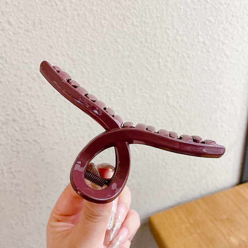 Clip de agarre, gran cantidad de cabello, horquilla esmerilada, horquilla simple, horquilla de tiburón, nuevo y exquisito tocado de alta gama, horquilla femenina