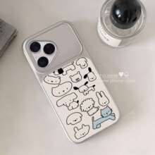 适用华为pura80手机壳韩系简约p70pro＋全包边趣味防摔线条动物园