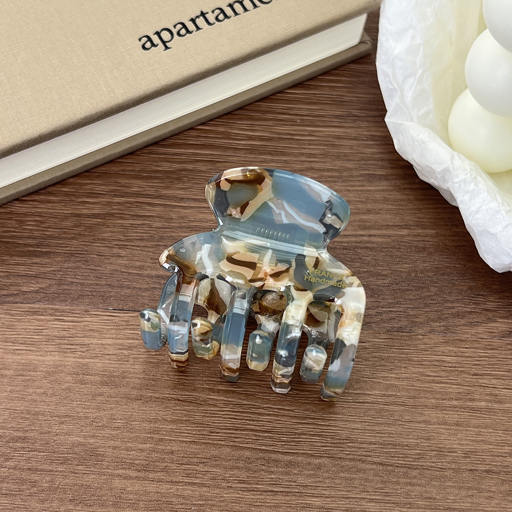 4cm 길이의 치아 뼈 클립 블루 커피 색상