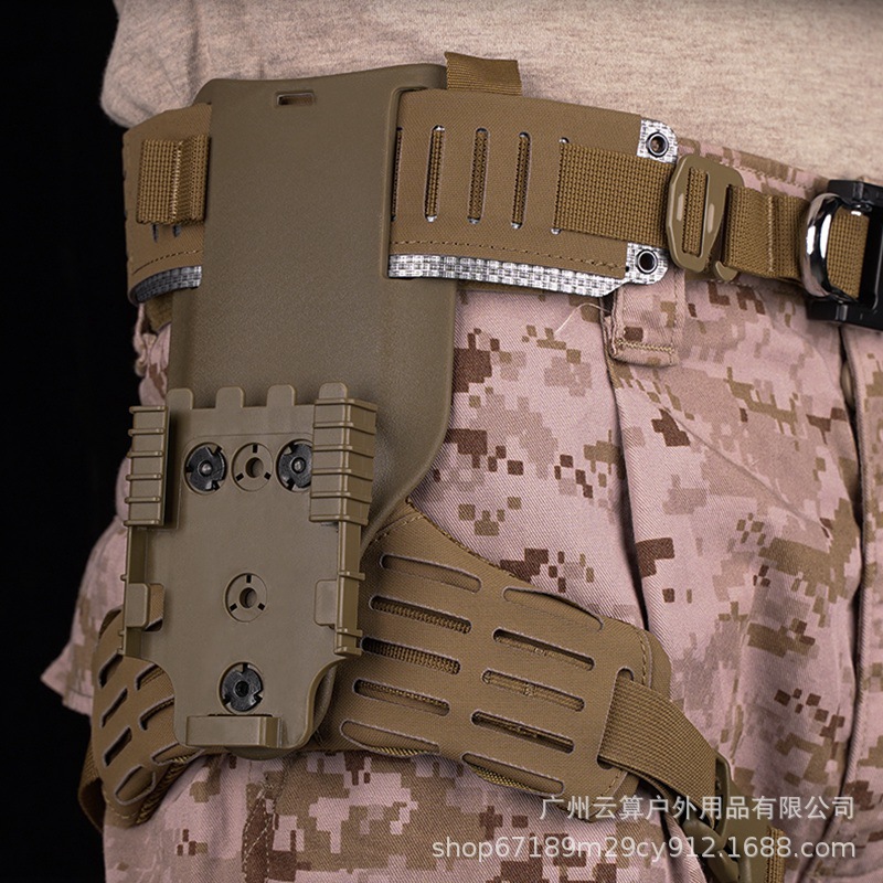 Sofá Leland con una sola pierna antideslizante general tablero de piernas tácticas al aire libre todo tipo de funda de arma colgar piernas