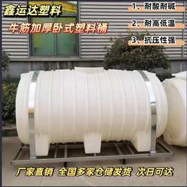 塑料水塔加厚PE牛筋料20吨大容量车载森林消防卧式地埋塑料储水罐