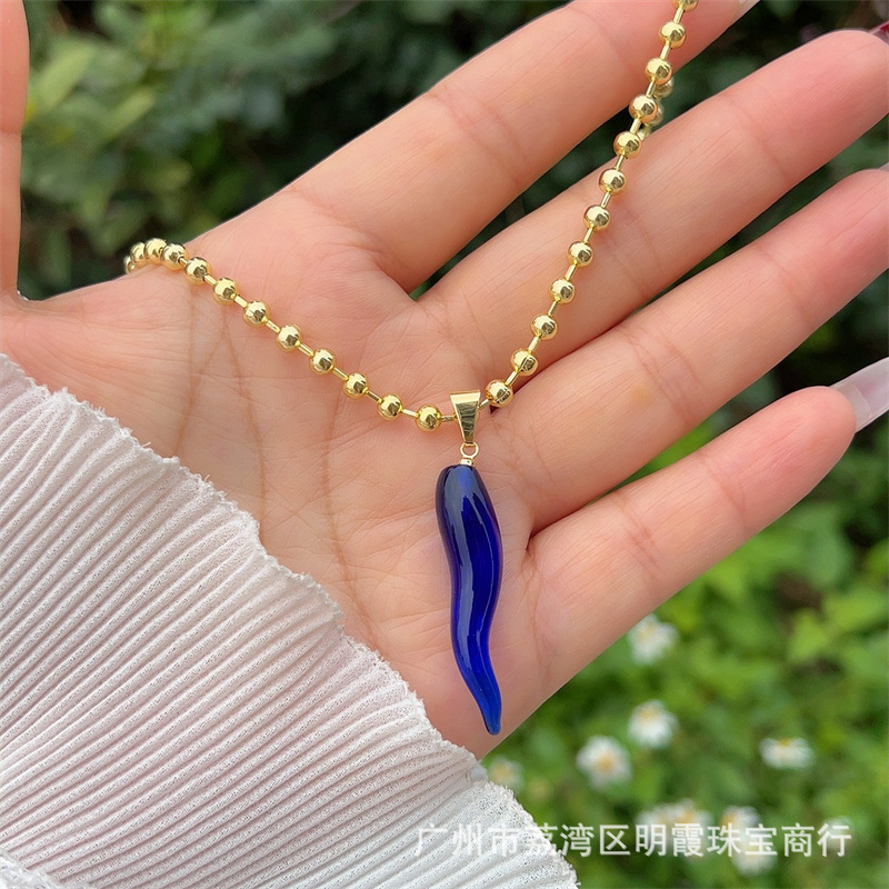 Collar de cobre multicolor chapado en oro 18k chile original transfronterizo nuevo producto adecuado para hombres y mujeres para usar diariamente