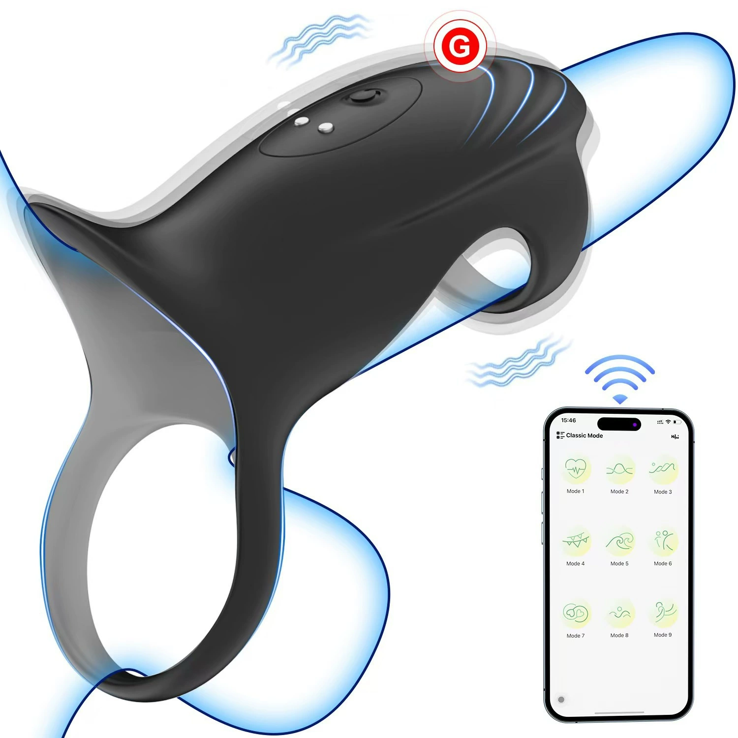 Оптовый товар для взрослых: удаленное управление кольцом блокировки семени, массаж и стимуляция для мужчин и женщин, парная игрушка