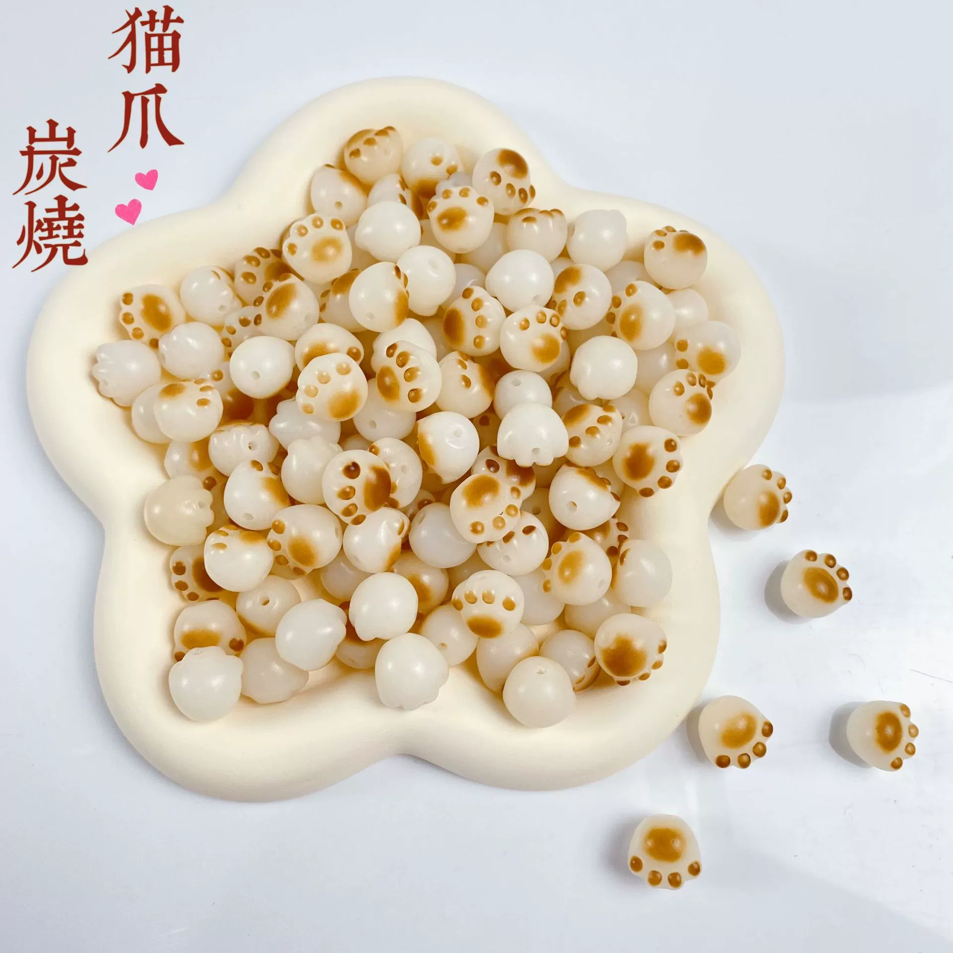 Угольный кошачий коготь Бодхи резьба браслет Аксессуары для браслетов