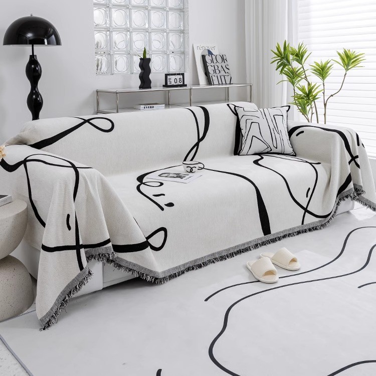 Cover de sofá de estilo artístico Four Seasons Universal 2025 nuevo chenil, una hoja completa que se puede cubrir