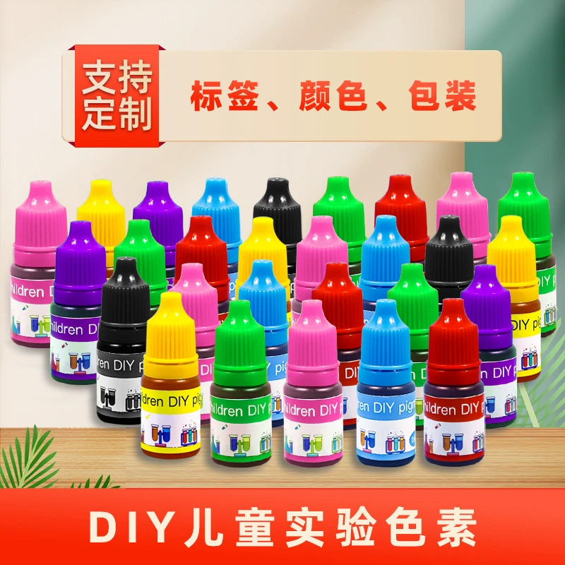 Набор для детских научных экспериментов с пигментами 5 мл, трансграничный, многоцветный, для создания слайма и смешивания красок, набор материалов для творчества